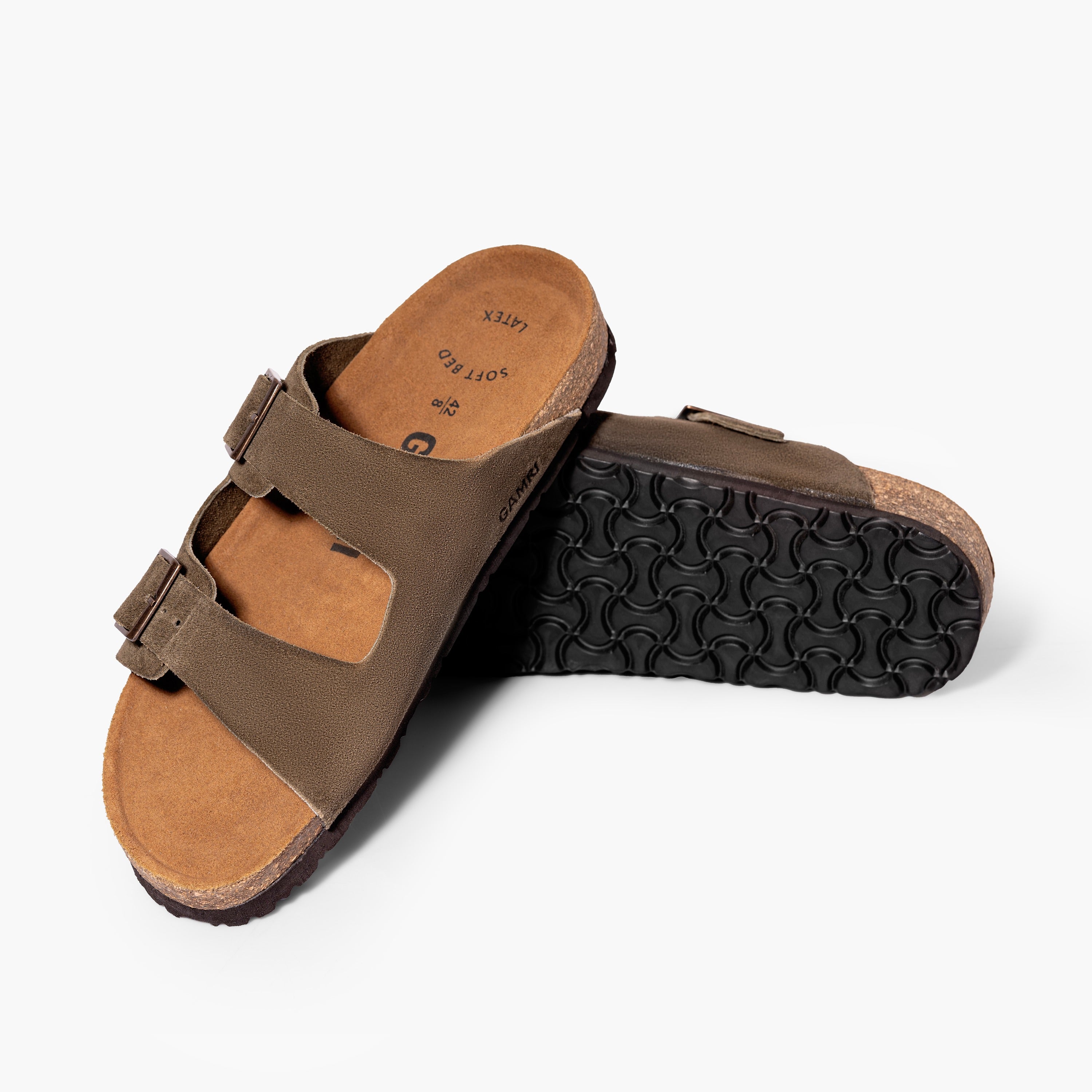 Cork Sandals Olive Green