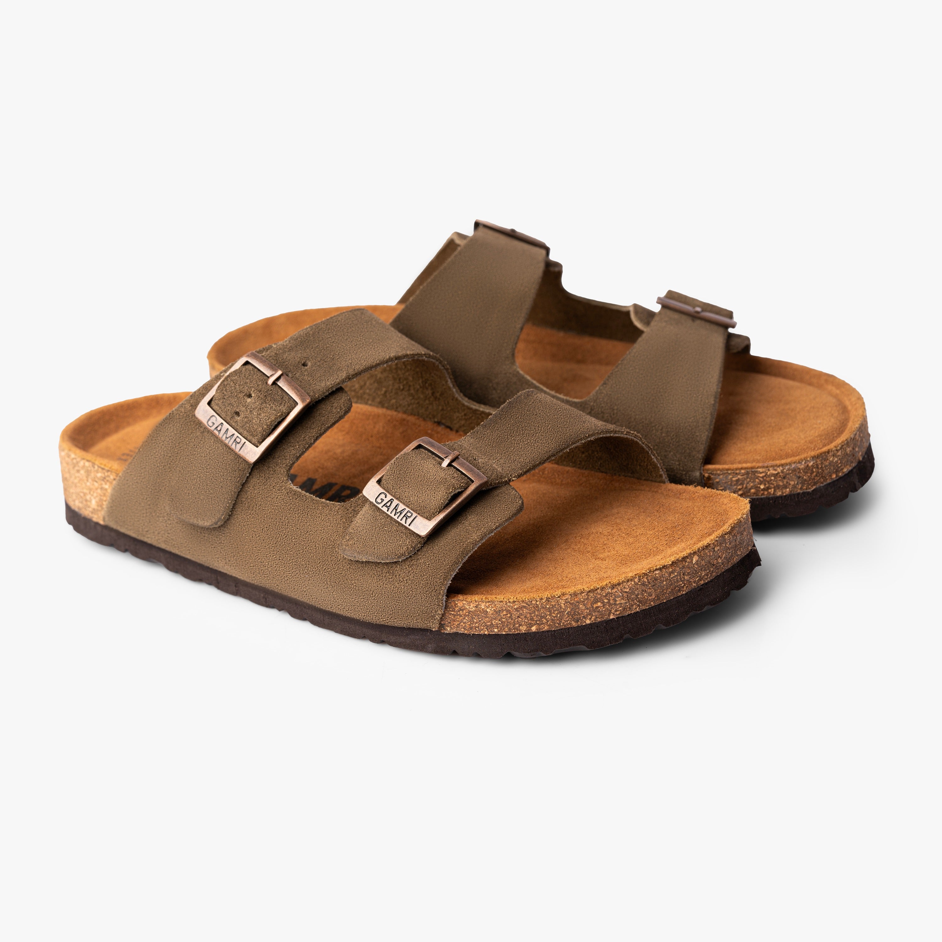 Cork Sandals Olive Green